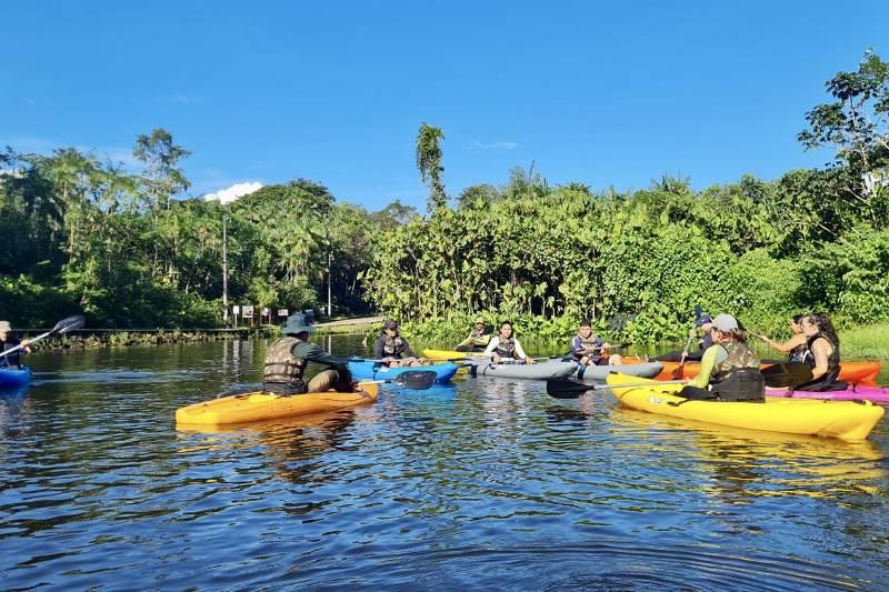 Canoagem é o mais novo atrativo turístico do Parque Estadual do Utinga em Belém 